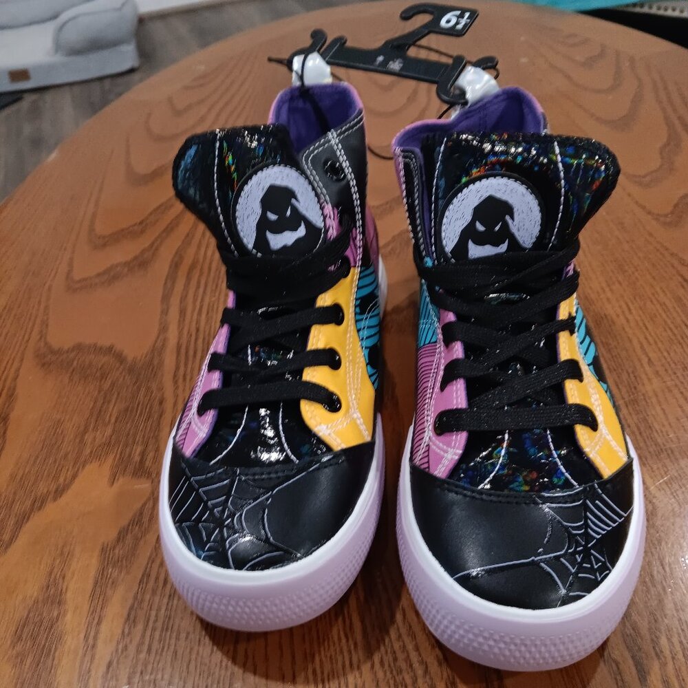 Disney Tim Burton's The Nightmare Before Christmas high top sneakers size 6 1/2